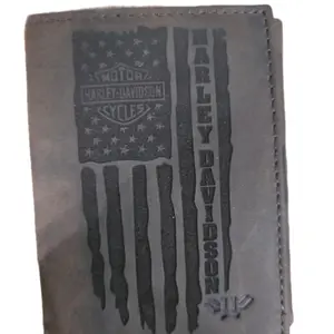 Harley Davidson Flag Wallet for Men - Leather