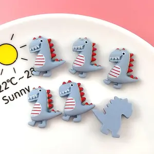 50 Pcs Colorful Dinosaur Animal Resin Flatback Beads Charms Accessories for Scrapbooking, DIY Craft Jewelry Making, Hair Clips Embellishment, Charm Accessory