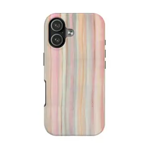 Pastel Marble Stripe Phone Case – Cute Minimal Aesthetic Lines Art Cover for iPhone 16 15 14 13 12 11 Pro Max X XS XR & Samsung Galaxy S21 S22 S23 S24 S25