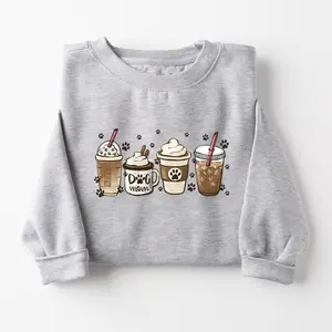 Love in Faith Dog Mom Coffee Sweatshirt | Christian Faith-Inspired Graphic Pullover for Women, Pet Lovers & Everyday Comfort