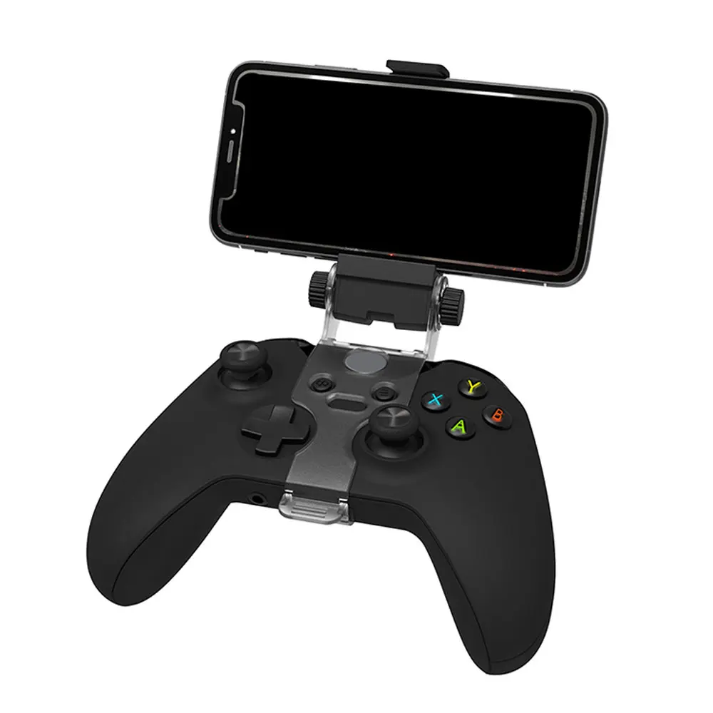 For Xbox One / S / Elite Controller Only - Universal Cell Phone Clamp Bracket Holder with Adjustable Stand for Game Controllers – Adjustable Viewing Angle, Secure Clip, Portable Mobile Gaming Mount