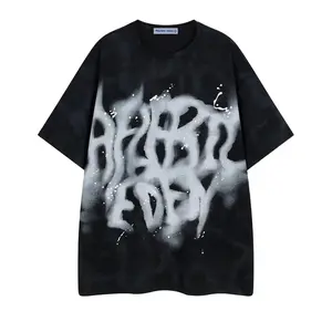 Aelfric Eden Print Washed Oversized Graphic T-Shirt Vintage Streetwear Unisex Casual Daily Wear Short Sleeve Cotton Tee
