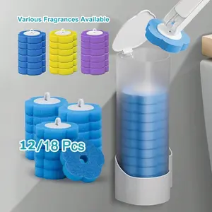 Toilet Brush Disposable Replacement Head Cleaning Kit Toilet Bowl With Refills Long Handle Bathroom Cleaning Tool With Holder Toilet Brush Set