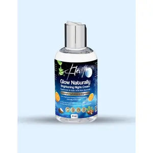 Klevij Glow Naturally Brightening Night Cream – Hyaluronic & Kojic Acid Skin Renewal (8 oz)