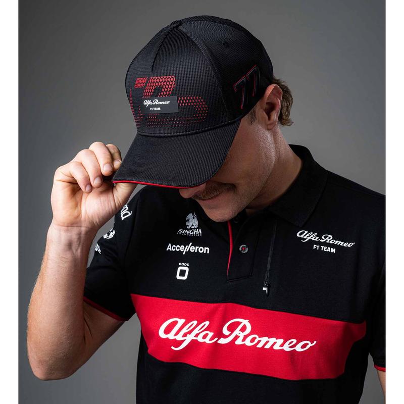 Alfa Romeo Racing F1 Special Edition Valtteri Bottas #77 Team Hat - Black