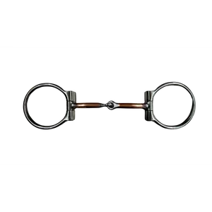 Diamond R Offset Dee Copper Snaffle Bit