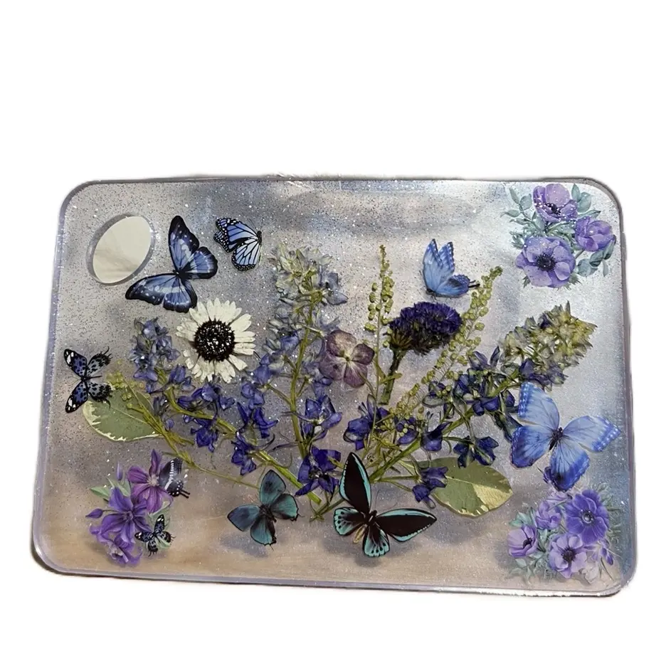 Butterfly plaque with stand  - Decorative Art for Home - Hangable Decorative Wall Art