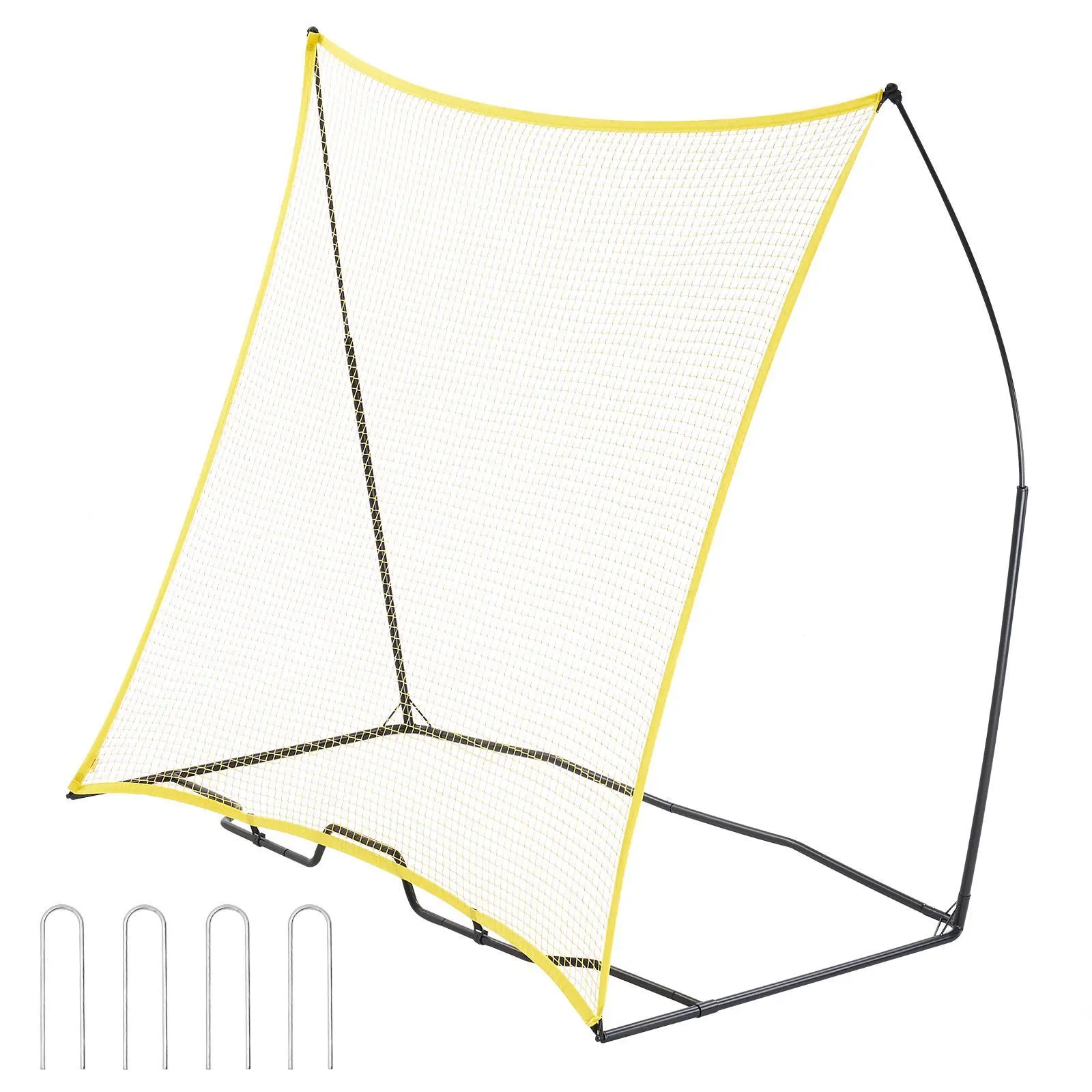 【SummerFinds】VEVOR Soccer Rebounder,  Portable Soccer Trainer, 7x7FT Iron & Polyester Soccer Practice Equipment, Sports Football Rebounder Wall with Portable Bag, Perfect for Team Solo Training, Passing, Volley