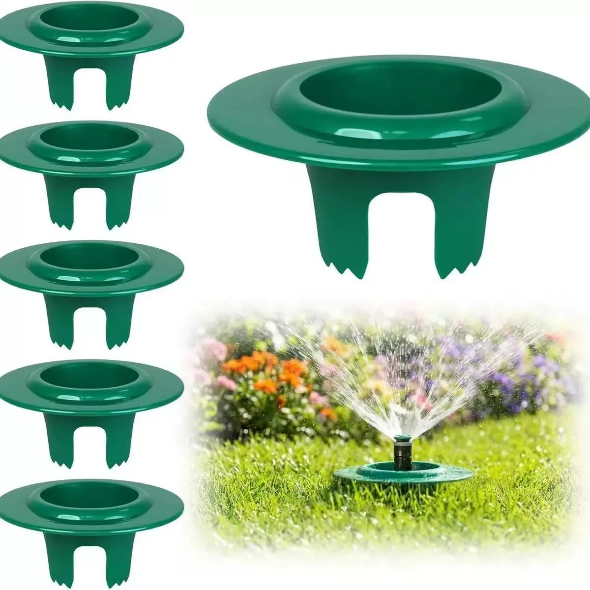 Plastic Lawn Sprinkler Head Protector - Durable Guard Cover for Outdoor Yard Irrigation Sprinkler Head