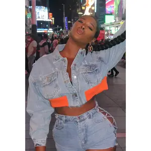 Kiya Crop Denim Jacket