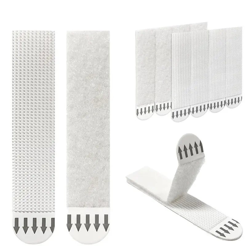 Double Sided Adhesive Wall Hooks – No Drill Picture Hanging Strips, Damage-Free Removable Hooks, Strong Sticky Hooks for Frames, Home Wall Decor