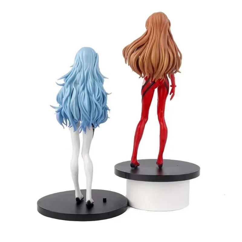 18cm Neon Genesis Evangelion Anime Figure EVA Short Hair Rei Ayanami Action Figure Asuka Figurine PVC Collection Model Toys Gift