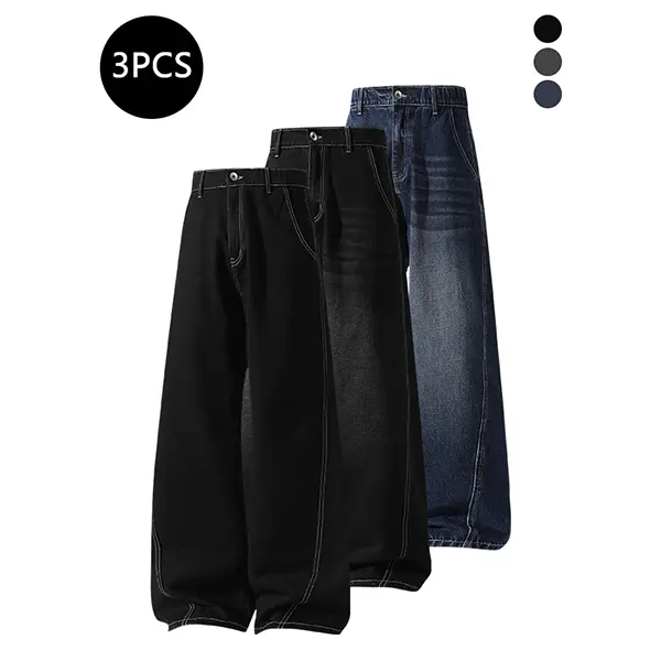 Black + Black & Gray + Dark Blue