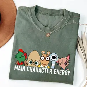 Arthur Main Character Energy T-Shirt, I Still Read Children Books Hoodie, Bookworm Sweatshirt, Cartoon Book Lover Shirt