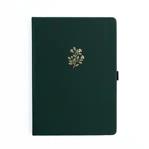 B5 Notebook: Deep Green Floral
