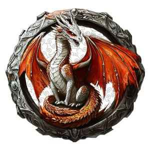 Adult Wooden Puzzle Dragon Shape Unique Irregular Animal Design Perfect Holiday Gift Modern Art Home Decor Suitable for Friends Family