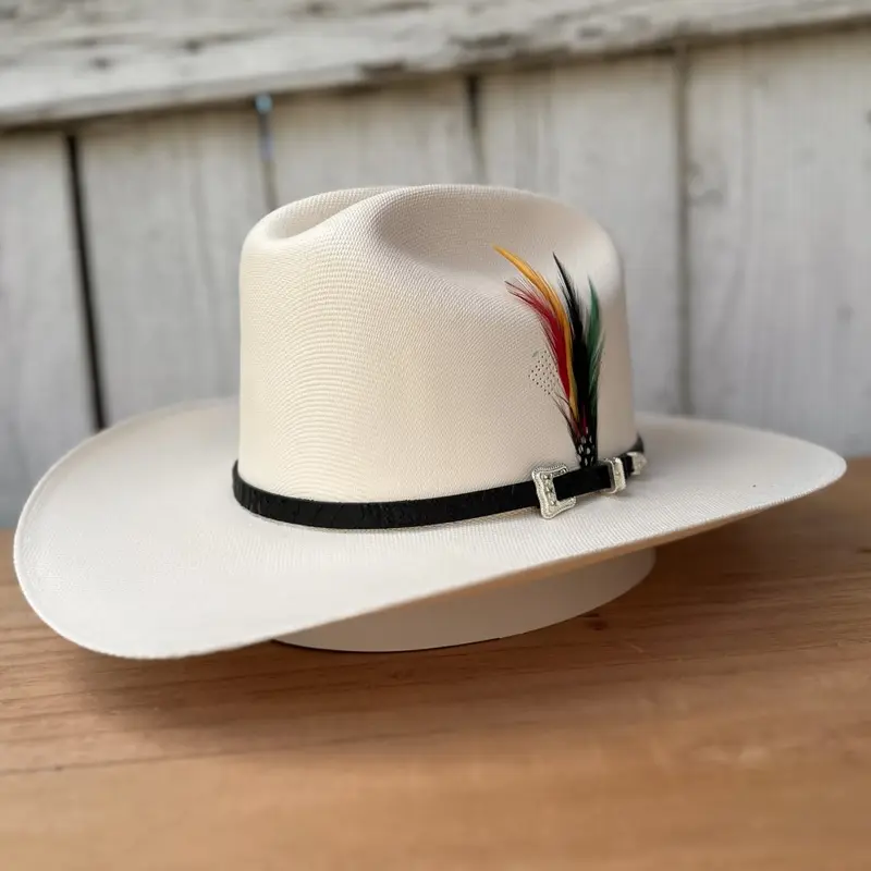 1000X Chaparral Estilo Sinaloa (3 1/2" Brim) Toquilla Negra Tombstone Hats Western Hat for Men