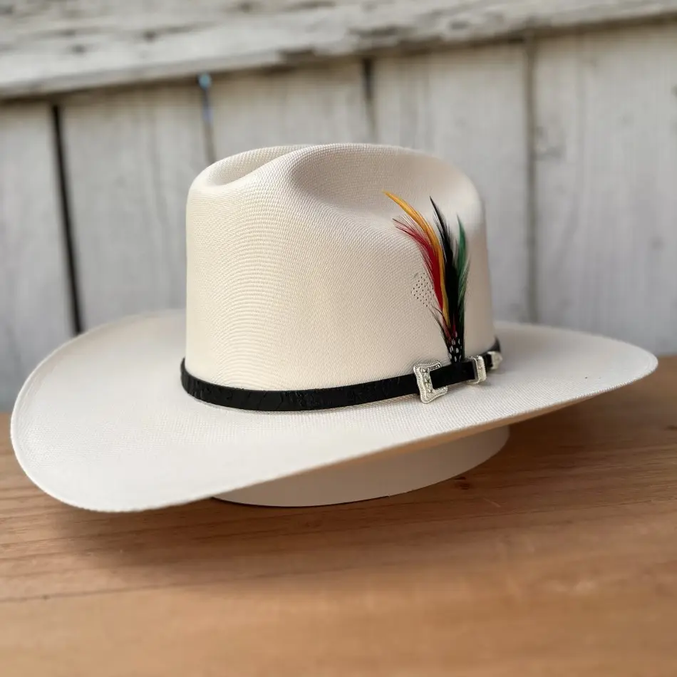 1000X Chaparral Estilo Sinaloa (3 1/2" Brim) Toquilla Negra Tombstone Hats Western Hat for Men