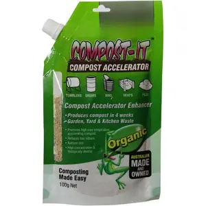 Compost-It Compost Accelerator/Starter 100g Spout Pack for All Composting Systems, (  Concentrate)