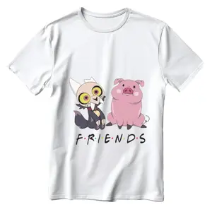King The Owl House Cartoon Crossover Friends Fan Art T-shirt Classic Cotton