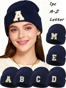 Custom Embroidered Knitted Beanie Hat, Elastic, Hand Washable, Professional Dry Clean Safe, Foldable Winter Knit Cap, Personalized Text or Logo