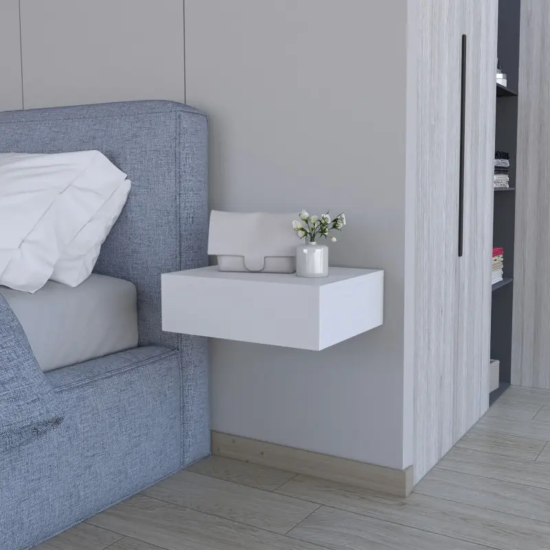 Vienna Floating Nightstand Sleek Wall-Mounted Design with Spacious Drawer Storage