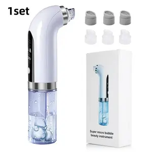 Remover Pore Vacuum Cleaner Set with 6 Attachments, Electric Acne Blackhead Removal Tool, Rechargeable Facial Beauty Instrument, Blackhead Extractor Kit