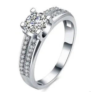 Temperament fashion simple creative diamond zircon ring female ring