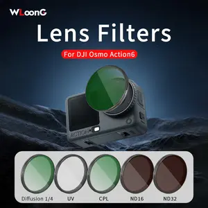 for DJI Osmo Action 6 Filter/Filter Set, Aluminum Alloy Frame/Ultra-Clear Optical Glass, Perfect for Outdoor Sports, Holiday Travel and Campus Photography, Creative ND Filter Set | Easy to Install | Festival Creative Filter | Ideal Gift for Action 6 Users