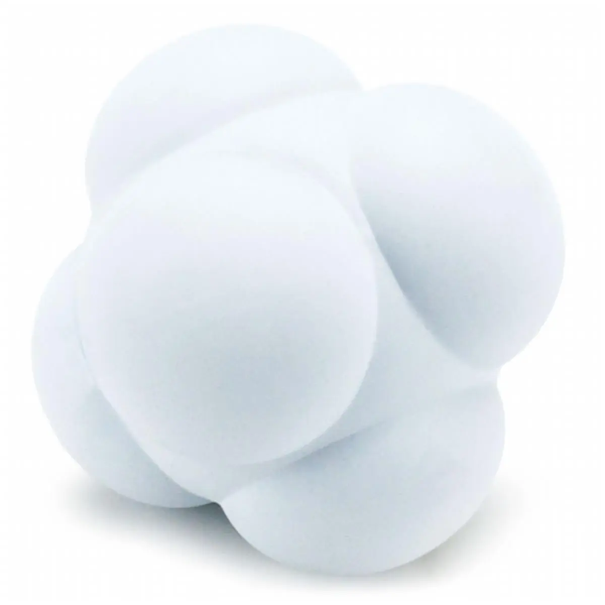 Brybelly Holdings White Hi-Bounce Reaction Ball - Durable for Drill, Lacrosse Footwork Training and Visual Tracking Practice, Baseball