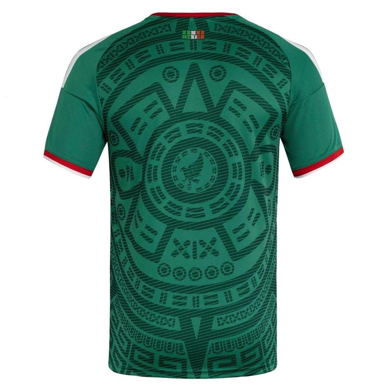 2025-26 FIFA World Cup Mexico Home Kit Fan Edition Green Short-Sleeve Breathable Quick-Dry Soccer Jersey
