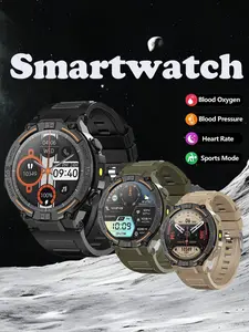 Smartwatch with Voice Assistant 1.52 Inch Display, Compatible with Android and iOS, IP68 Waterproof Swimming Watch with 100 Sports Modes, Fitness Smart Watch
