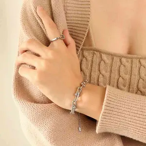 Iconic Link Titanium Chain Bracelet