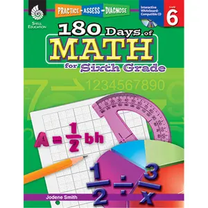 212 MAIN Math Learning Book, 180 Days Of Math Educational Workbook for 6th Grade (School & Office Stationery Supplies)