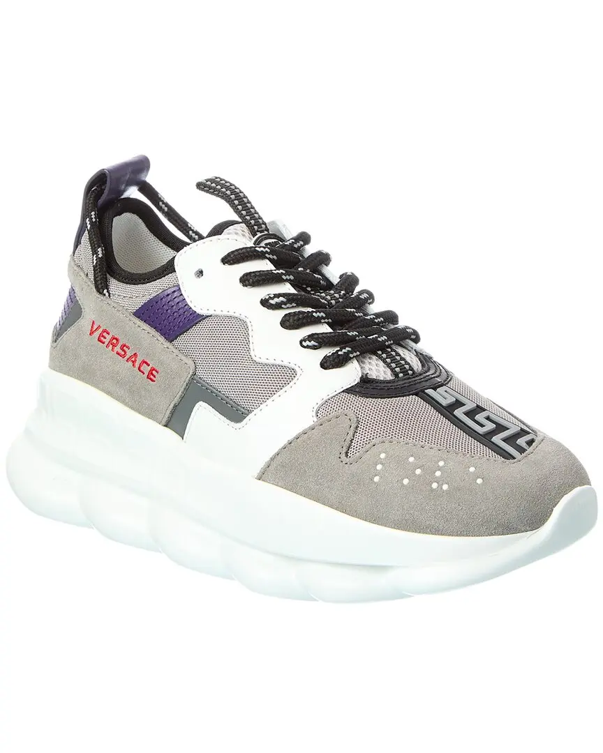 Versace Leather & Mesh Sneaker