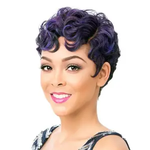 It's a Wig! Synthetic Finger Wave Pixie Wig - NUNA