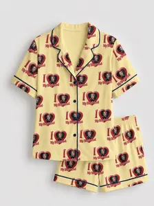 Arirang Tour 2026 #JIMIN  Exclusive Graphic Pajamas 7-Member Fan Collection Customized Soft Silky Satin Loungewear Casual Aesthetic Women’s Sleep Set