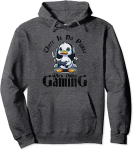 There Is No Pause When Online Gaming Gamer Joke Duck Quotes Pullover Hoodie - Zihomaramer Shop 50B0D3T2TNF4