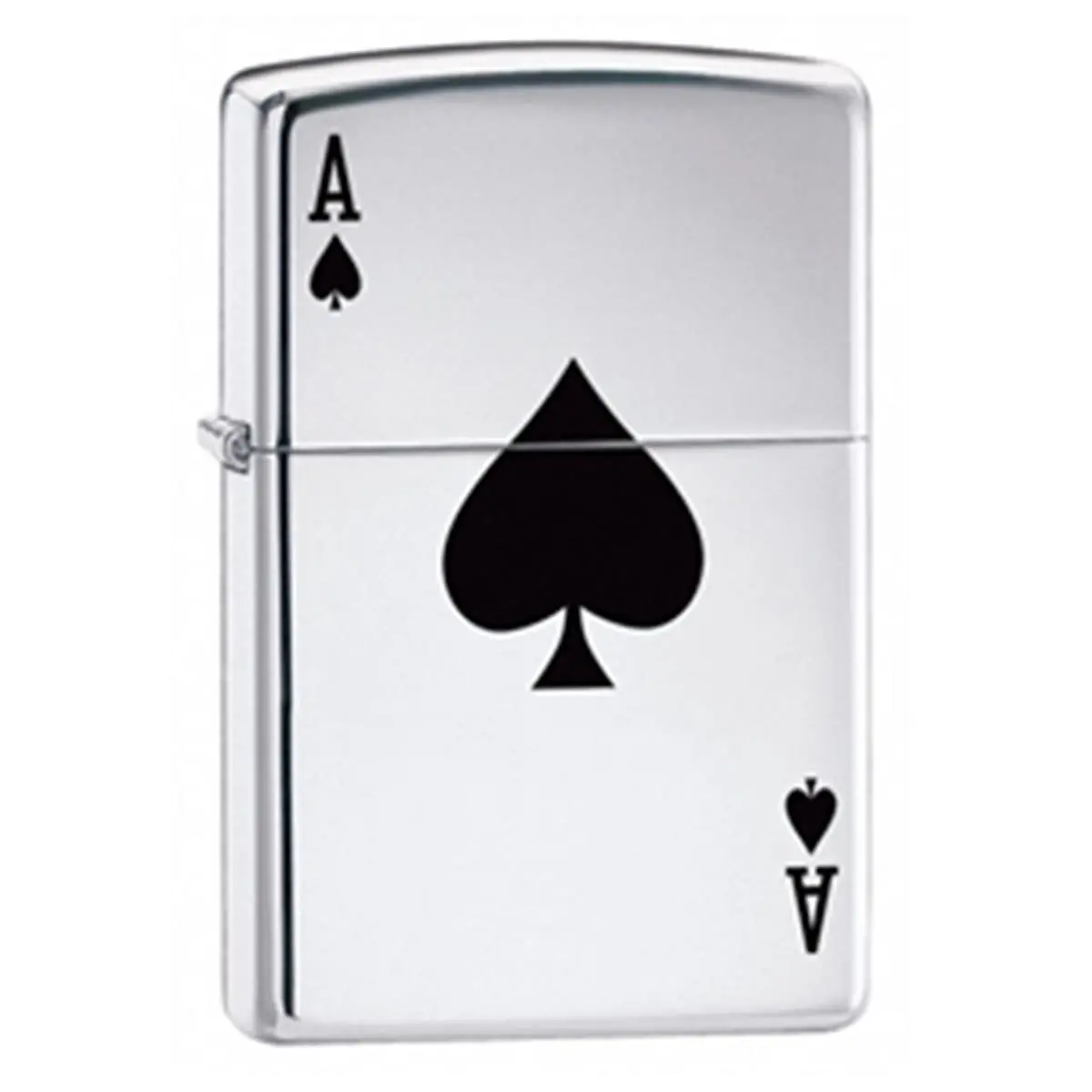 212 MAIN Lucky Ace of Spade High-Polish Shine Chrome Metal Windproof Lighter - Unisex Adult EDC Keychain, Click Mechanism, Automotive & Motorcycle Accessories, Car Interior Decoration, Lifetime Guarantee
