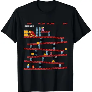 Cotton Gaming Arcade Retro Video Game Console Vintage Gamer Gifts T-Shirt