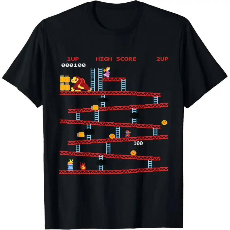 Cotton Gaming Arcade Retro Video Game Console Vintage Gamer Gifts T-Shirt