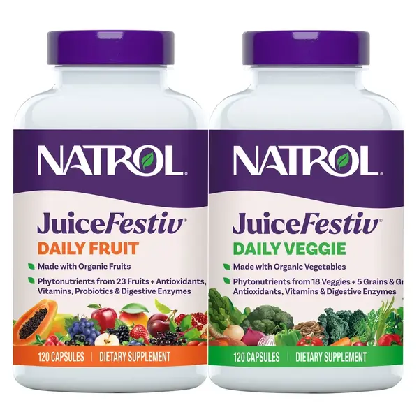 Natrol JuiceFestiv Daily Fruit and Veggie, 240 Capsules