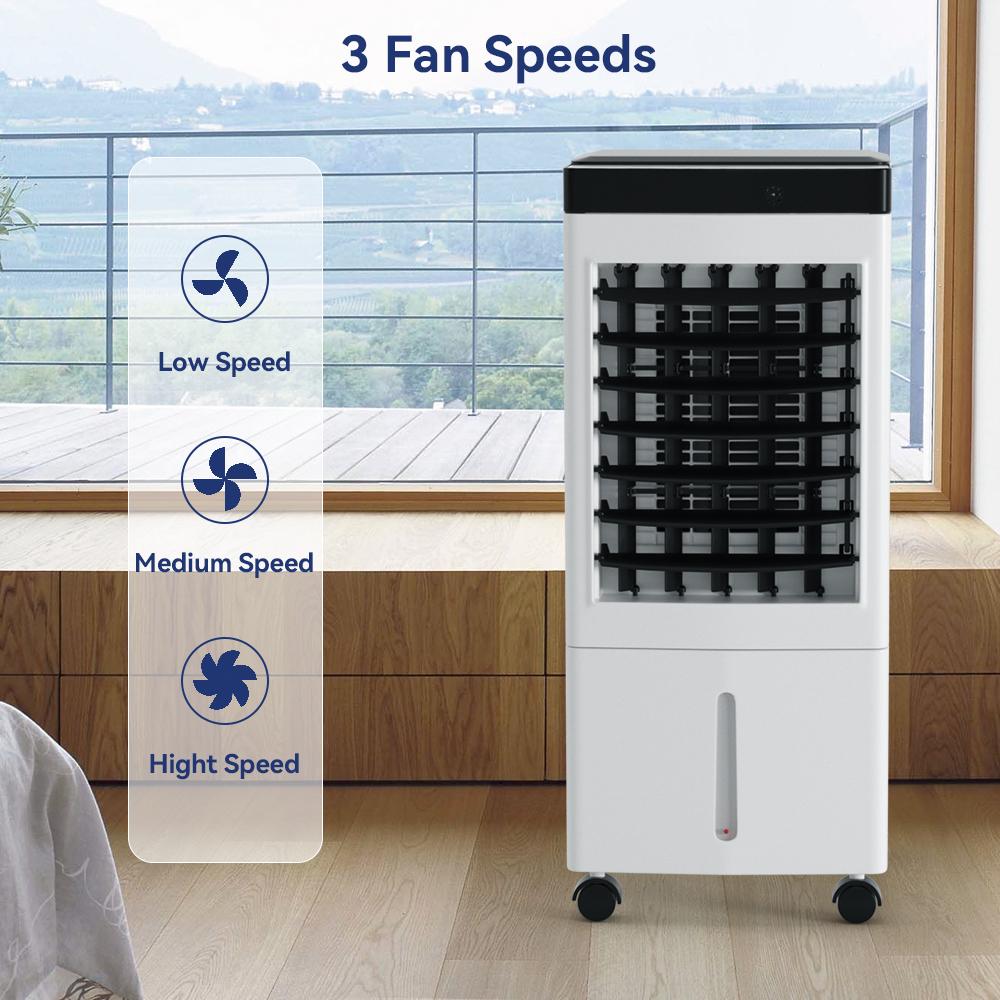 10L/32L/60L Air Cooler Fan with Remote Control, 3-IN-1 Fan & Humidifier Evaporative Air Cooler