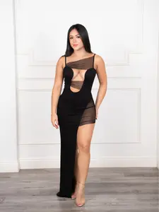 Alexa- Black Maxi Dress