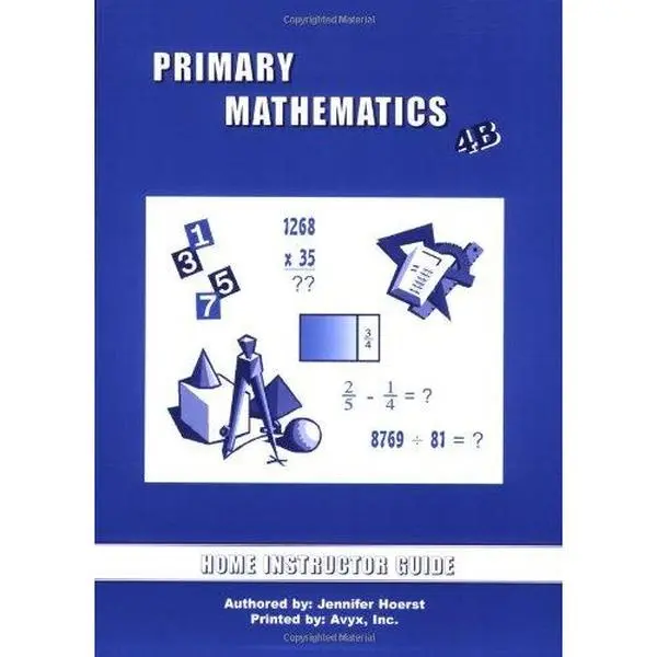 USED Book - Primary Mathematics Home Instructor's Guide 4B (U.S. Edition) by Jennifer Hoerst (Paperback) - english