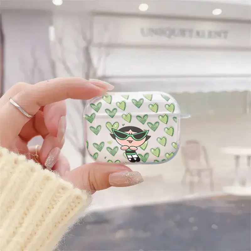 Gothic Cross AirPods Case, Vintage Girl Heart Design, Protective TPU Earbuds Cover, AirPods Pro & Gen 1 2 3 4