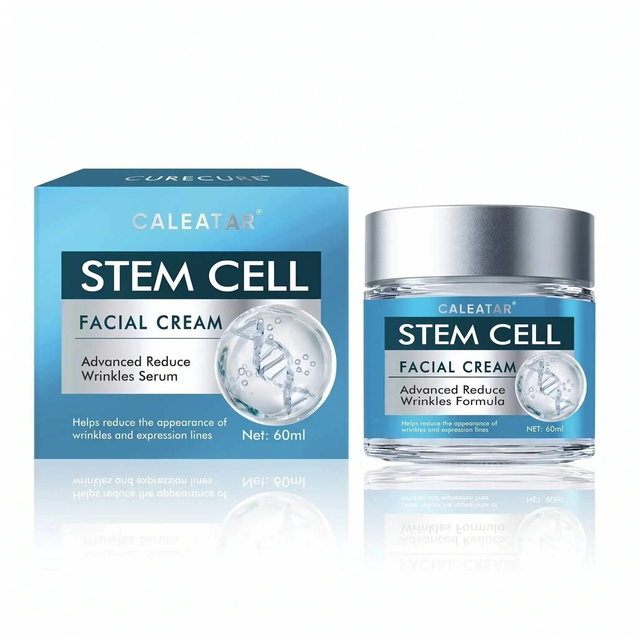 Stem Cell Firming Cream - Anti-Aging Moisturizer to Smooth Deep Wrinkles on Face & Neck, Gentle for Mature & Sensitive Skin, 60ml, Facial Cream, Oil-Free, Under Makeup, All Skin Types, Clean Formulas, Fast-Absorbing, Moisturizing, Hydrate, Cruelty Free, F