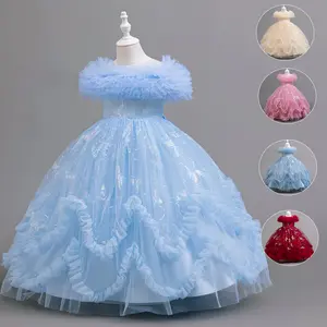 Children's dress, princess dress, stylish and elegant girl's dress, flower girl's dress for fashion show and birthday celebration