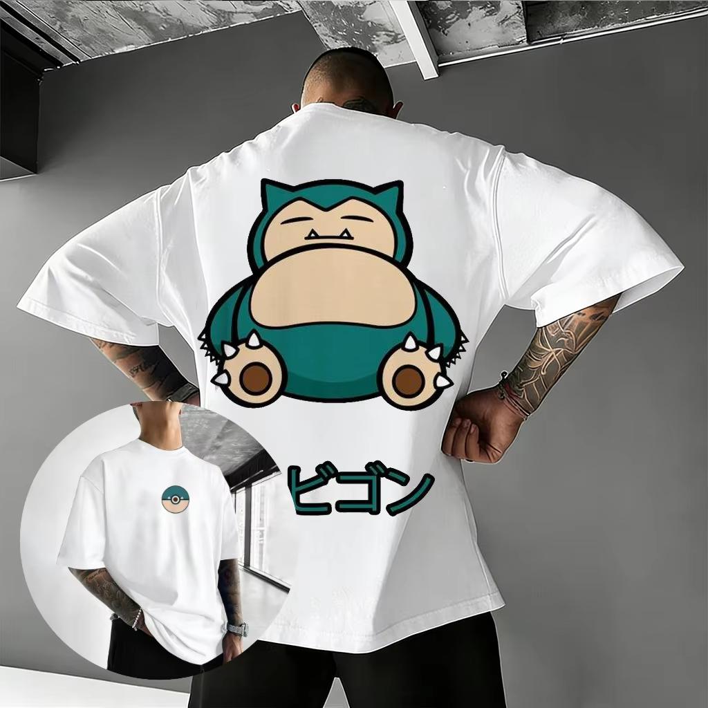 Pokemon Snorlax T Shirt Unisex Cotton Short Sleeve