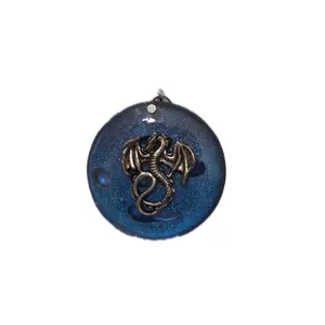 Silver dragon pendant
